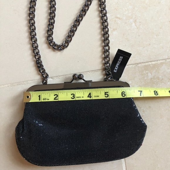 NEW - Express Snap Top Shimmer Black Evening Bag
Glamcore Classic - Picture 7 of 12